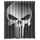 thumbnail image 1 of Cortina de ducha de calavera de Punisher, juego de cortina de baño con ganchos, tamaño 60 x 72 pulgadas, 1 of 3