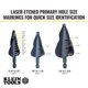 thumbnail image 3 of Set de brocas Klein Tools QRSTSPRO Premium de 3 piezas con funda, 3 of 9