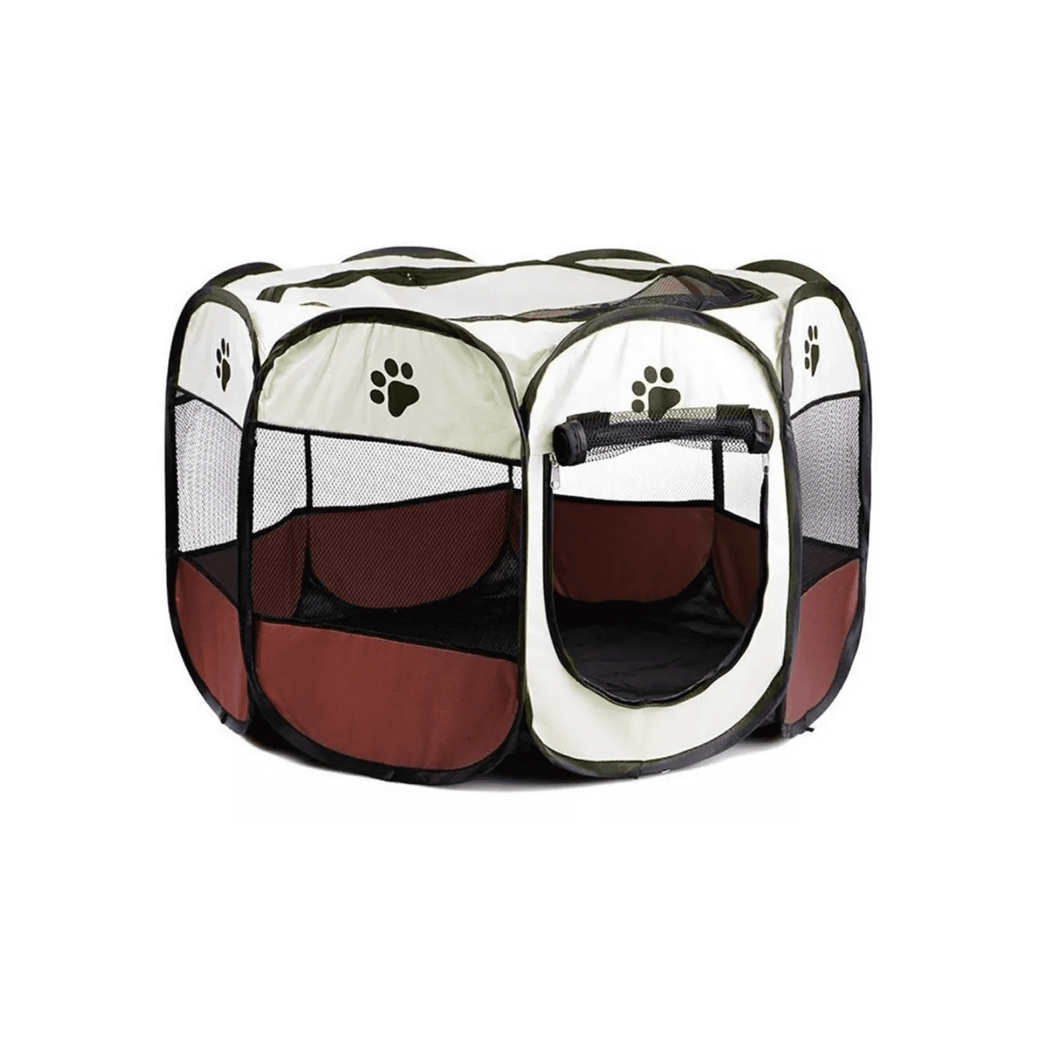 Importclick - Corral Mascotas Portátil Multifuncional Perros Gatos Talla L Marrón