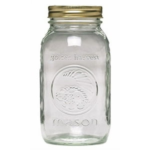 Mason Jars Ball Golden Harvest Vintage Fruit, 1 Litro (Paquete De 12)