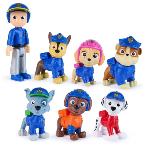 Figuras De Acción Paw Patrol Equipo De Búsqueda Y Rescate Paquete De 7
