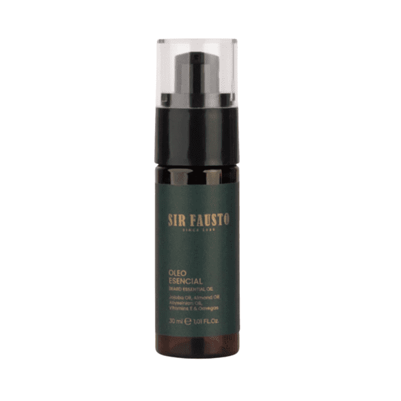 Óleo Esencial Sir Fausto 30 ml – Hidratación y control para barba y piel