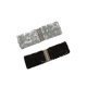 thumbnail image 2 of INSPIRE CHIC Cinturón de Mujer con Decoración de Lentejuelas Hebillas Metálicas entrelazadas Cinturón Elástico para la Cintura Plata y Negro, 2 of 6