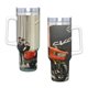 thumbnail image 4 of Harley Davidson Vaso aislado de acero inoxidable con asa, diseño temático, regalo para familia, amigos y fans; incluye pajita y encaja en el portavasos estándar, 40 oz, 4 of 6