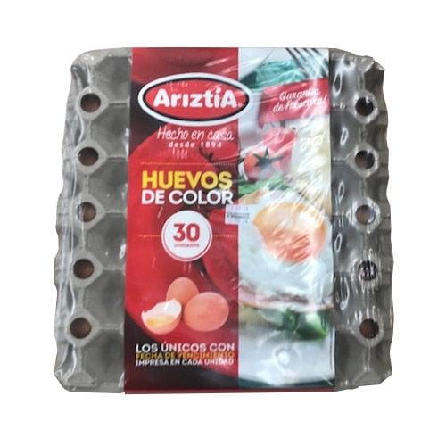 Huevos Grande Color Bandeja 30 Un 30 Un Ariztia