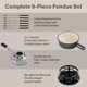 thumbnail image 5 of Juego de fondue Swissmar de 2 L, hierro fundido, 9 piezas, negro, 5 of 8