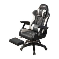 Lubabycas - Silla Gamer Ergonómica Reclinable Con Reposapies Negra