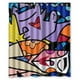 thumbnail image 1 of Cortina de ducha íntima Romero Britto, juego de cortina de baño con ganchos, tamaño 60 x 72 pulgadas, 1 of 3