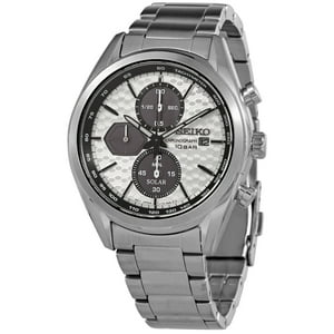Seiko - Reloj Solar Con Esfera Blanca Para Hombre Ssc769P1