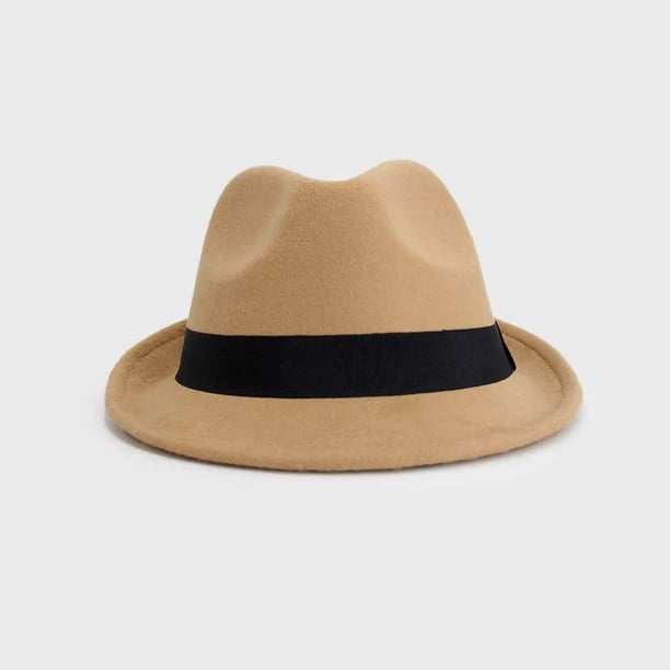 Sombrero Fedora de Fieltro Unisex Estilo Clásico Elegante