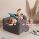thumbnail image 4 of Silla MOMCAYWEX Kids Snuggly-Soft Sherpa para niños de 1 a 6 años, color gris, 4 of 9