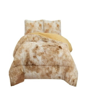 Teng Fei - Cobertor Peludo Invierno King- Super King Beige Jaspeado