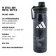 thumbnail image 2 of adidas Botella de Agua Metálica 600 ml, 2 of 4