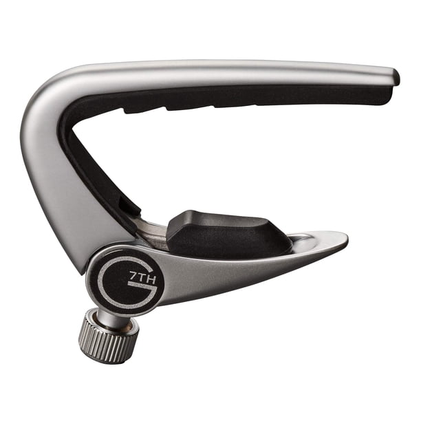 Cejilla para guitarra G7th Newport C32013 para guitarra acústica de 12 cuerdas, color plateado