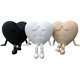 thumbnail image 1 of Pack 3 figuras articuladas corazón negro blanco beige, 1 of 2