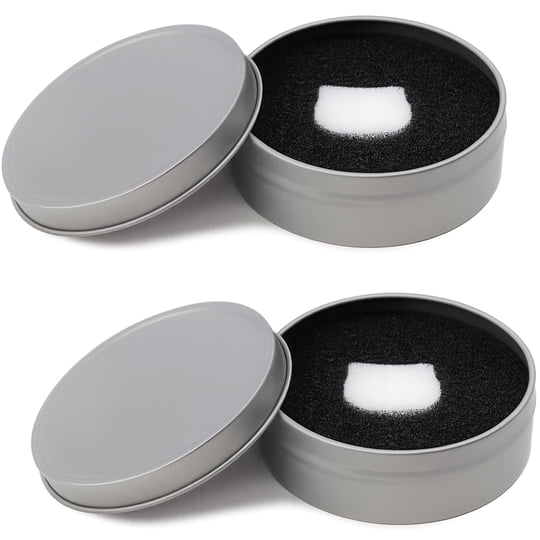 Esponja Limpiadora De Brochas De Maquillaje Brvlsoc, Paquete De 2 Unidades Con Funda De Viaje