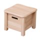 thumbnail image 5 of Decoración De Madera Del Taburete Del Almacenaje Con Los Bordes Redondeados Para La Entrada Del Apartamento 30cm X 30cm X 25cm Madera, 5 of 5
