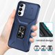 thumbnail image 2 of Funda Armada para Samsung Galaxy A05S con Tapa Deslizante y Soporte Magnético Giratorio Azul, 2 of 5