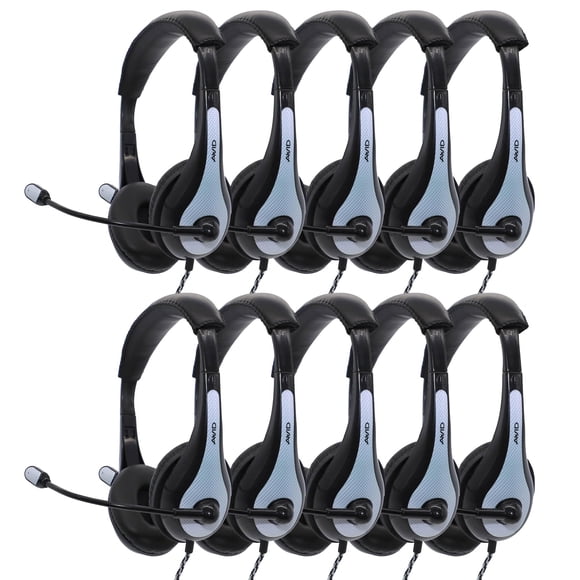 Auriculares estéreo externos Avid AE-36 blancos con micrófono Boom (x10)