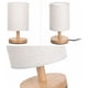 thumbnail image 3 of Lampara De Velador Lampara De Mesa Diseño Redondo beige 1, 3 of 4