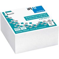 Infonotes - Pads Notas Adhesivas Antimicrobial 400Hojas Blanco - Ps