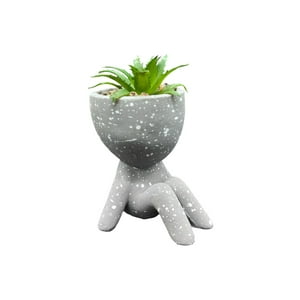 Oem - Macetero De Ceramica Planta Artificial Moderno