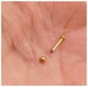 thumbnail image 2 of Piercing punto de luz facial oreja boca titanio ASTM F136 G23 dorado, 2 of 3
