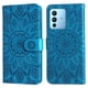 thumbnail image 5 of Funda tipo cartera FOXDOCK para Vivo V23 Pro , diseño girasol en relieve, cuero PU, cierre magnético, soporte y tarjetero, 5 of 5