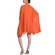 thumbnail image 3 of INSPIRE CHIC Vestido de Mujer de Gasa con Capa, Vestido con Mangas de Capa Fluidas, Vestido Plisado Naranja XL, 3 of 6