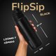 thumbnail image 4 of Termo Botella Termica Agua Acero Inoxidable Temper FlipSip 1 Litro+Extra Tapa Full Black, 4 of 7