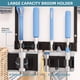 thumbnail image 4 of Soporte de pared para escobas KMUZAWN con repisa organizadora, 4 of 7