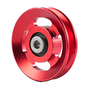 Ioensy - Rueda De Polea De Rodamiento Polea Universal De Aleación De Aluminio Para Accesorio De Ejercicio 88 Mm Rojo