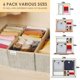 thumbnail image 3 of Organizador de cajones Criusia 6 piezas plegable color beige, 3 of 9