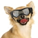 thumbnail image 1 of Gafas para perros pequeños, protección UV, correa de goma ajustable, resistentes al viento, para moto, color negro, 1 of 5