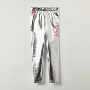 Calza Niña Metalizada Gris Barbie