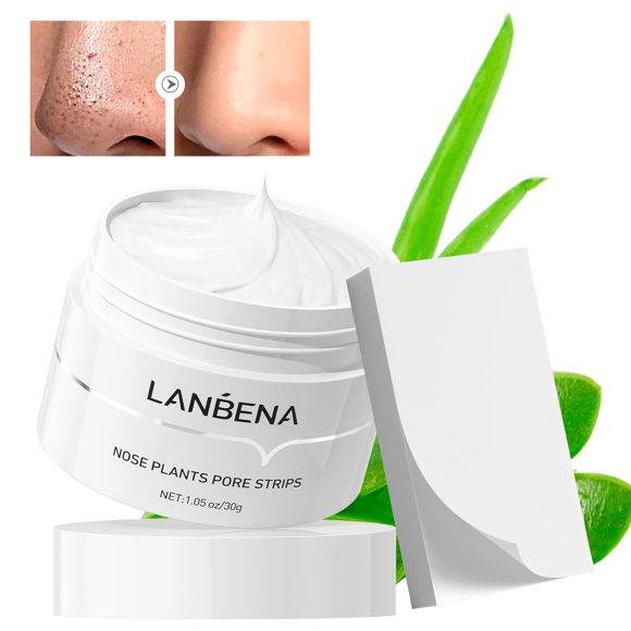 Mascarilla eliminadora de puntos negros LANBENA con 60 tiras 30 g