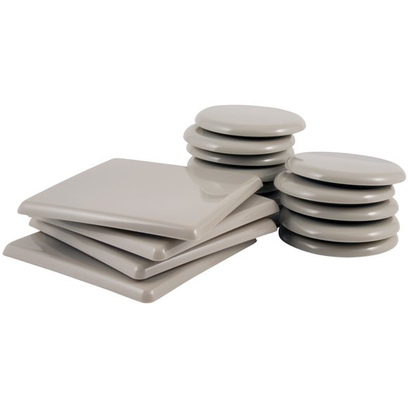 Deslizadores Para Muebles 5 Cuadrados Y 3 5 Redondos (paquete De 16)