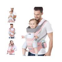 Riqui - Mochila Portabebés Ergonómica Rosa