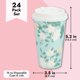 thumbnail image 5 of Tazas de café Juvale Floral Paper con tapas 16 oz (480 ml) x24, 5 of 9