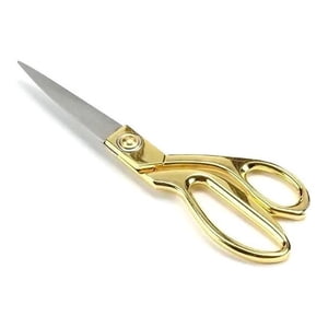 Gen - Tijera Para Tela Sastre Costura Acero Inoxidable Vintage Amarillo