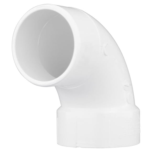 Tubo Charlotte de PVC de 90 grados Street Elbow Schedule 40 x 4 pulgadas