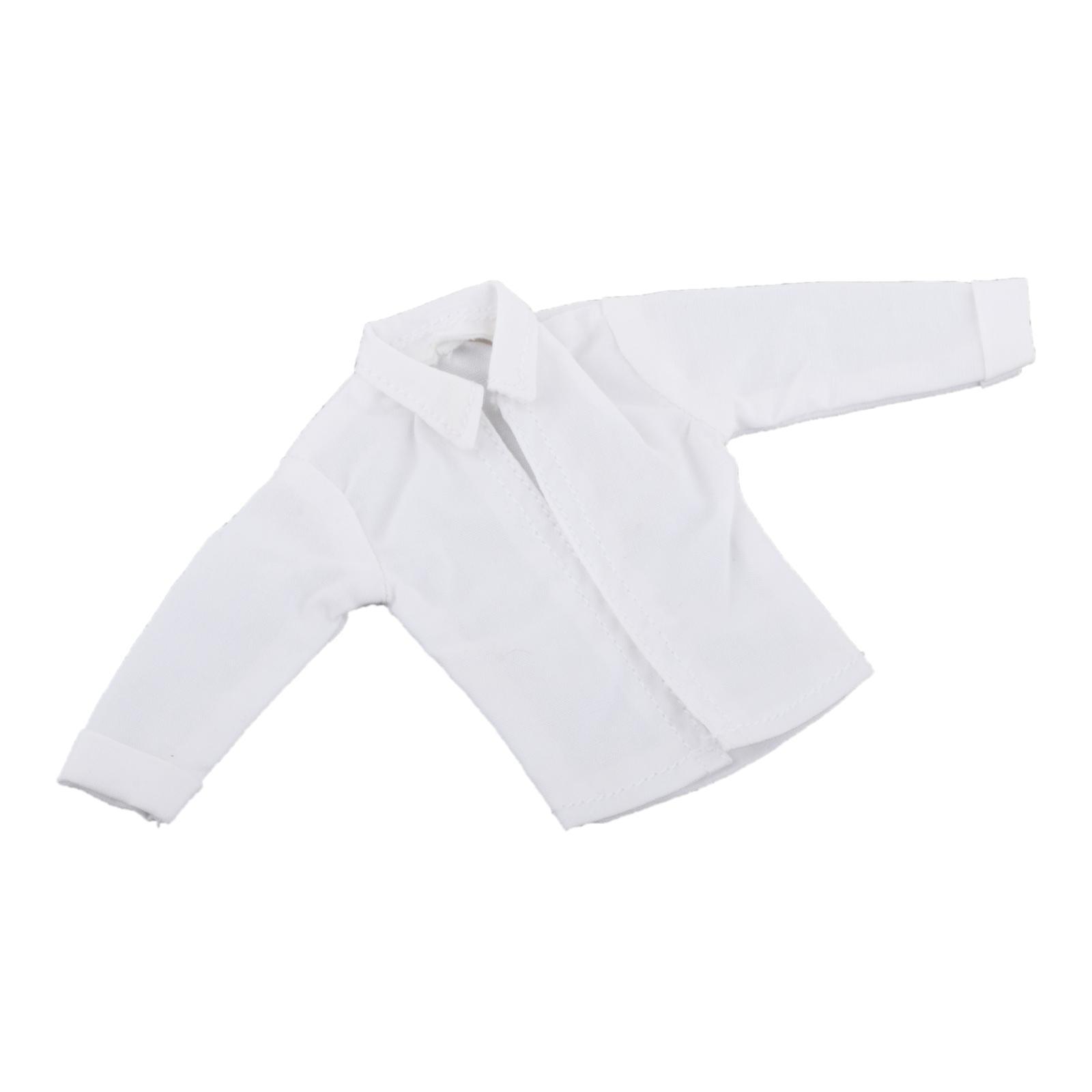 Magideal - 1/12 Figuras De Acción Masculinas Camisa De Manga Larga, Traje Coleccionable, Regalos Hechos A Mano Para Niños Y Adultos, Accesorios Elegantes Ropa De