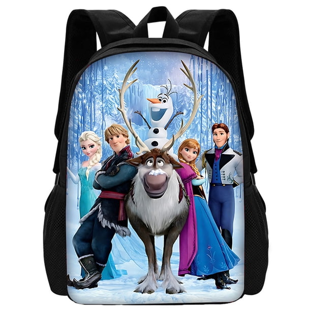 3 pcs set Frozen Princess Elsa Child School Backpack with Lunch Bags ,Pencil Bags ,Cartoon School Bags for Boys Girls Best Gift
