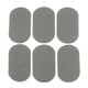 thumbnail image 4 of Insignia de tela de apliques de tela de gamuza con parche de 6 piezas para ropa gris, 4 of 5