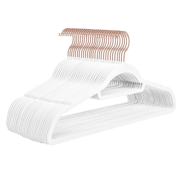 Percha antideslizante con flocado de ABS de 30 piezas para tienda de ropa, acabado sin costuras, para colgar ropa en el hogar, perchero mágico para ropa