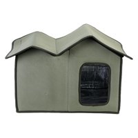 Magideal - Casa Para Perros, Refugio Plegable Para Mascotas, Casa Para Gatos Salvajes A Prueba De Lluvia, Casa Para Mascotas Al Aire Libre Para Perros Gatitos Y , Verde