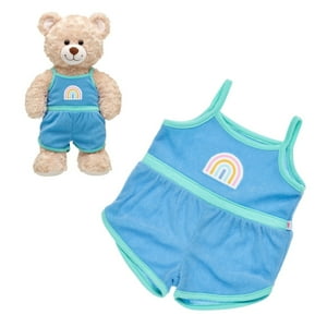 Enterito Build A Bear Arcoíris Toalla Celeste Verano