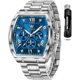 thumbnail image 1 of Reloj OLEVS Cronógrafo YPFG5639 Cuadrado Azul 30M, 1 of 3