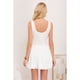 thumbnail image 1 of Mini Vestido Corto Mujer Sin Manga Falda Acampanada Unicolor 3364, 1 of 3
