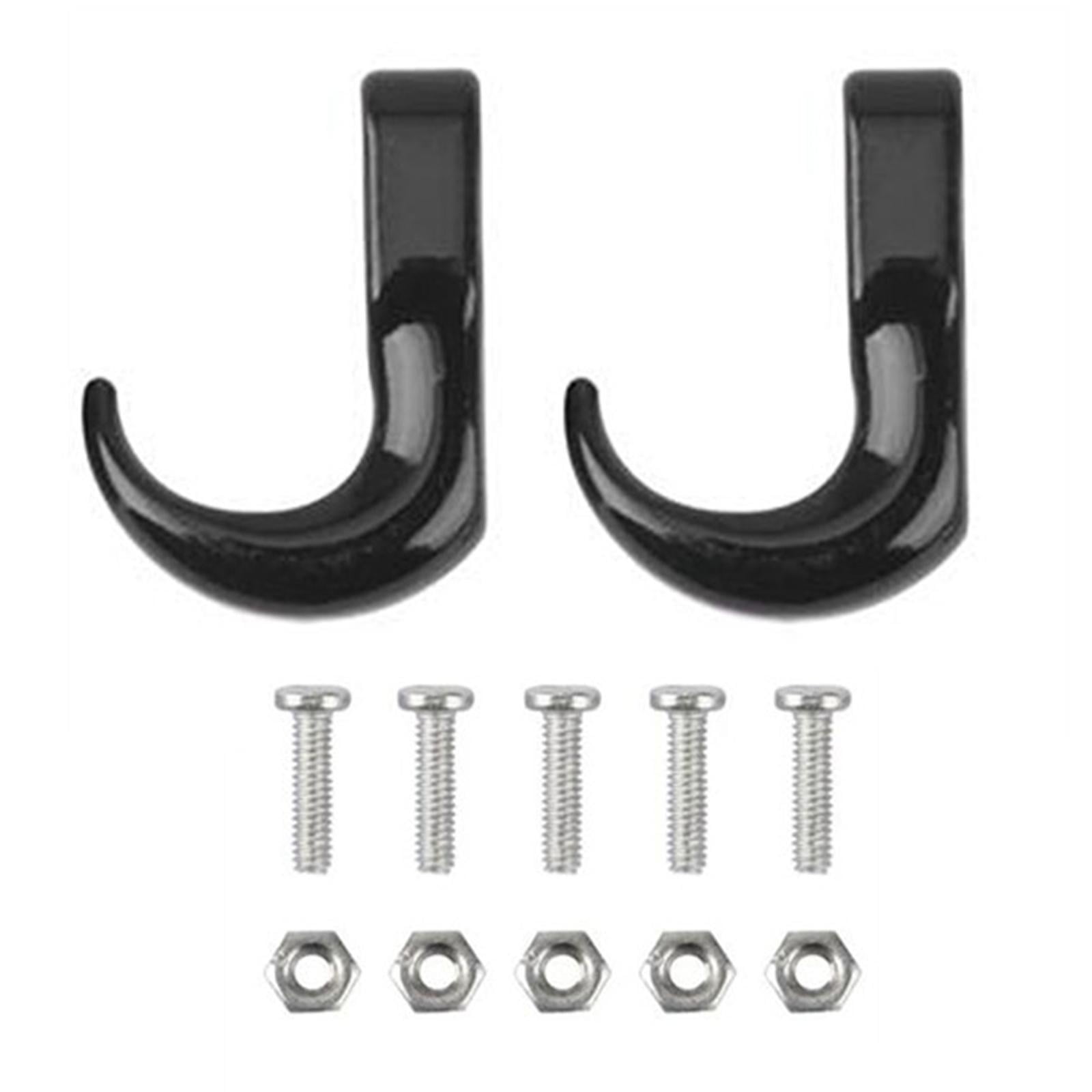 Bothyi - 2x 1/24 Repuesto De Gancho De Rescate De Grillete De Remolque Para Accesorios De Camiones Axial Scx24 Negro
